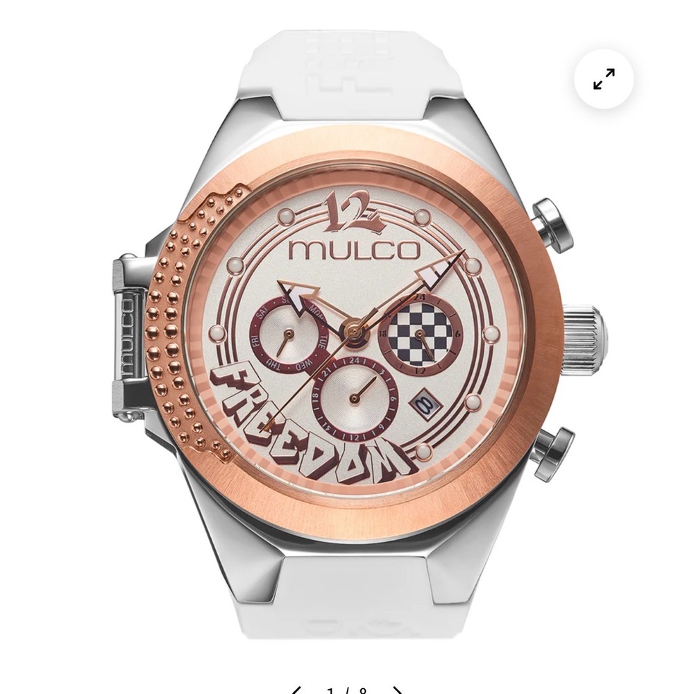 Mulco Silver and Rose Gold Men's Watch